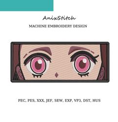 Anime Nezuko Kamado Eyes Embroidery Design 7