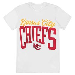 Kansas City Chiefs Fanatics Branded Womens Motivating Force Lightweight V-neck T-shirt - Oatmeal