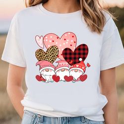 Gnomies Hearts Love Valentines Day Happy Valentines Day T-Shirt