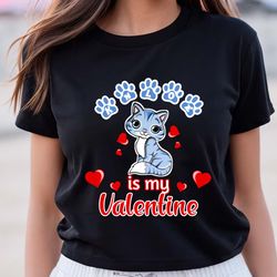 Khloe Is My Valentine Cat Lovers Anti Valentine T-shirt