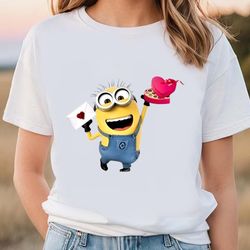 Minion With Gift Valentines Days T-shirts