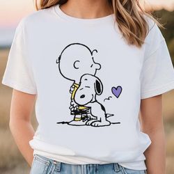 Peanuts Valentines Day Charlie Brown And Snoopy T-Shirt