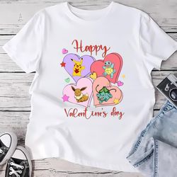 Pokemon Anime Cartoon Happy Valentines Day Shirt