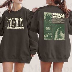 2 Side Hozier Unreal Unearth Rock Tour Shirt, Music No Grave Can Hold My Body Down T-Shirt, Unreal Unearth Album Hozier