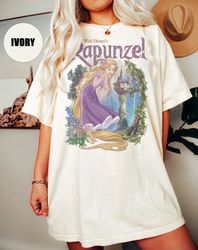 Retro Rapunzel Tangled Comfort Colors Shirt, Floral Rapunzel Shirt, WDW Disney Princess Shirt, Disneyworld Shirt, Tangle