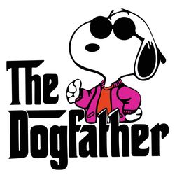 Snoopy The Dogfather Svg, Fathers Day Svg, Snoopy Svg, Dog Svg, Snoopy Lover Svg, Glasses Snoopy Svg, Dad Svg, Father Sv