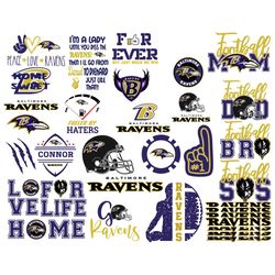 Baltimore Ravens Logo Bundle Svg, Sport Svg, Baltimore Ravens Logo, Baltimore Ravens Bundle, Baltimore Ravens Team, Balt