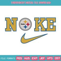 Nike Pittsburgh Steelers Swoosh Embroidery Design Download