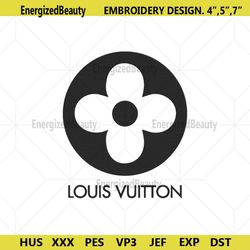 Louis Vuitton Flower Circle Logo Embroidery Design Download