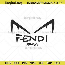 Fendi Roma Logo Embroidery Design Download