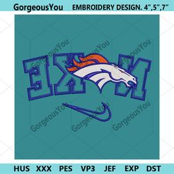 Denver Broncos Reverse Nike Embroidery Design Download File