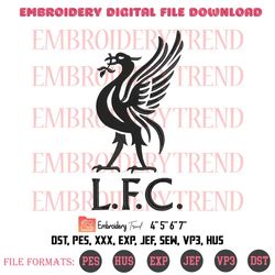 Liverpool FC Logo Embroidery, Football Embroidery, Sport Embroidery