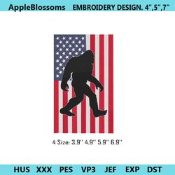 bigfoot american flag embroidery design files.jpg, 12