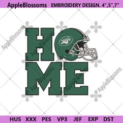 New York Jets Home Helmet Embroidery Design Download File