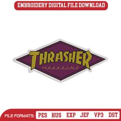 Thrasher Magazine Embroidery Designs File, Thrasher Machine