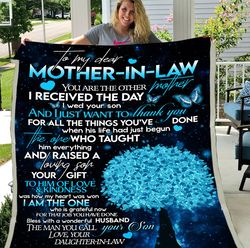 To My Dear Mother-in-law, Gifts For Mom, You Are The Other Mother Fleece Blanket