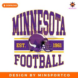 Retro Minnesota Football Helmet Svg Digital Download