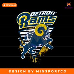 Detroit Rams Wild Card Playoff SVG