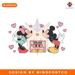 Love Babe Cassette Minnie Mickey SVG