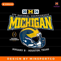 CFP National Championship Michigan Helmet SVG
