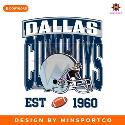 Dallas Cowboys Est 1960 Helmet SVG