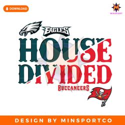 House Divided Philadelphia Eagles vs Buccaneers SVG