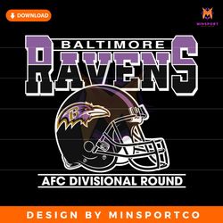 AFC Divisional Round Baltimore Ravens Helmet SVG