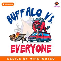 Funny Buffalo Vs Everyone Football PNG