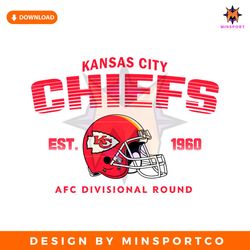 Chiefs Est 1960 AFC Divisional Round Helmet SVG