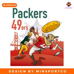Green Bay Packers And San Francisco 49ers Meme SVG
