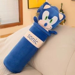 New Sonic The Hedgehog Pillow 60Cm Cartoon Soft Stuffed Plush Doll