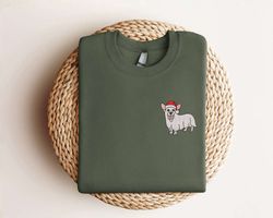 Embroidered Corgi Ghost Dog Christmas Sweatshirt, Gift For Christmas