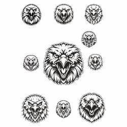 Eagle SVG, Eagle silhouette svg, Eagle SVG Bundle, Eagle Head Svg, Eagle SVG Cut Files for Cricut, Eagle Face svg