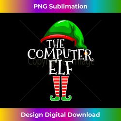 computer elf group matching family christmas gift set tech - contemporary png sublimation design - elevate your style with intricate details