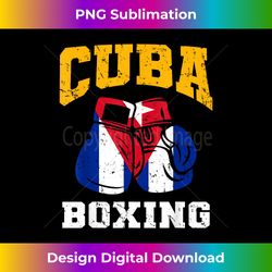 cuba boxing gloves cuban flag boxing team cuba pride - contemporary png sublimation design - lively and captivating visuals