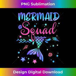 Mermaid Squad Birthday Mermaid Tail Family Matching Beach - Vibrant Sublimation Digital Download - Reimagine Your Sublimation Pieces