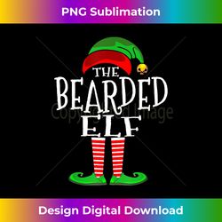 The Bearded Elf Matching Family Pajama top Christmas Gift - Classic Sublimation PNG File - Chic, Bold, and Uncompromising