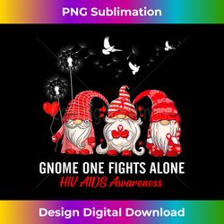 Gnomes One Fights Alone HIV AIDS Awareness - Classic Sublimation PNG File - Access the Spectrum of Sublimation Artistry