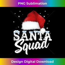 Team Christmas Santa Squad Family Matching Christmas Tree - Futuristic PNG Sublimation File - Customize with Flair