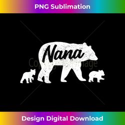 Vintage Nana Grandma Bear with 2 Cub Mother's Day - Bespoke Sublimation Digital File - Challenge Creative Boundaries
