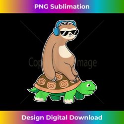 Sloth Riding Turtle - Lazy Sloth T - Bespoke Sublimation Digital File - Reimagine Your Sublimation Pieces