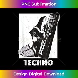 Techno Nun House DJ Breakcore Cybergrind - Luxe Sublimation PNG Download - Ideal for Imaginative Endeavors