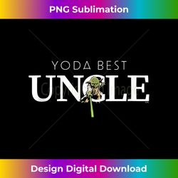 Star Wars Yoda Best Uncle Lightsaber for Family - Luxe Sublimation PNG Download - Customize with Flair