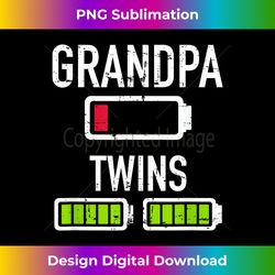 Grandpa low battery twins full battery - Timeless PNG Sublimation Download - Access the Spectrum of Sublimation Artistry