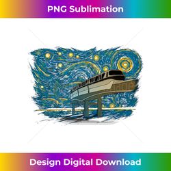 Retro Vintage Style Monorail - Vibrant Sublimation Digital Download - Infuse Everyday with a Celebratory Spirit