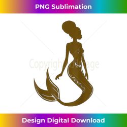 Afro Mermaid Silhouette - Chic Sublimation Digital Download - Tailor-Made for Sublimation Craftsmanship