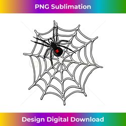 Black Widow Spider Web - Futuristic PNG Sublimation File - Elevate Your Style with Intricate Details