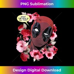 Marvel Deadpool What The Flower Crown - Innovative PNG Sublimation Design - Enhance Your Art with a Dash of Spice