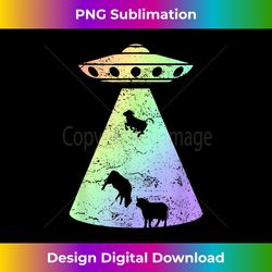 Vintage Alien UFO Cow Abduction Roswell Retro T - Classic Sublimation PNG File - Reimagine Your Sublimation Pieces