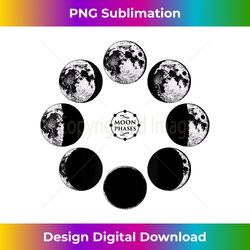 Moon Phases - Eco-Friendly Sublimation PNG Download - Reimagine Your Sublimation Pieces